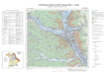 Produktbild 1 für den Artikel: Hydrogeologische Karte 1:50 000 L6130 Bamberg