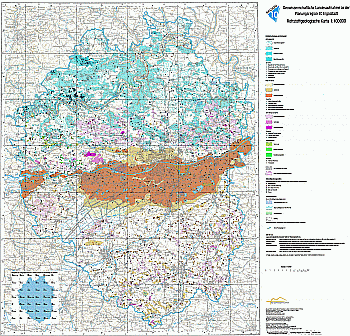 Produktbild 1 für den Artikel: Rohstoffgeologische Karte 1:100 000 Planungsregion 10 Ingolstadt