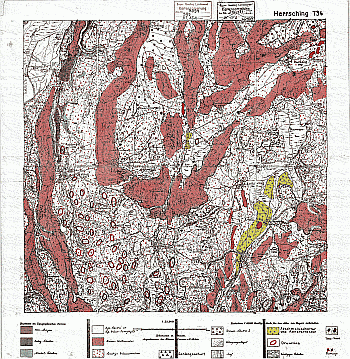 Produktbild 1 für den Artikel: Geologische Manuskriptkarte 1:25 000 734 Herrsching