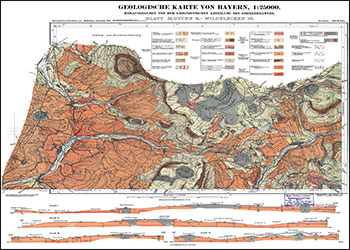 Produktbild 1 für den Artikel: Historische Geologische Karte 1:25 000 5624 Motten/Wildflecken (alte Nummer 9/10)