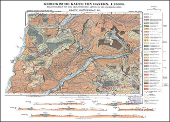 Produktbild 1 für den Artikel: Historische Geologische Karte 1:25 000 5624 Brückenau (alte Nummer 22)