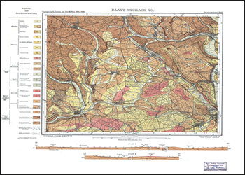 Produktbild 1 für den Artikel: Historische Geologische Karte 1:25 000 5726 Aschach (alte Nummer 40)