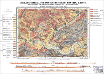 Produktbild 1 für den Artikel: Historische Geologische Karte 1:25 000 5825 Hammelburg-Nord (alte Nummer 65)