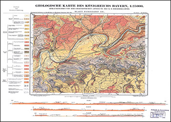 Produktbild 1 für den Artikel: Historische Geologische Karte 1:25 000 5826 Euerdorf (alte Nummer 66)