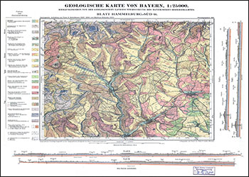 Produktbild 1 für den Artikel: Historische Geologische Karte 1:25 000 91 Hammelburg-Süd