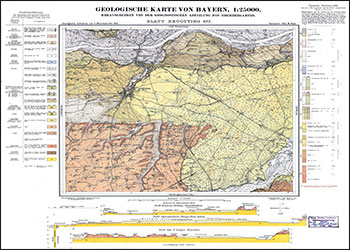 Produktbild 1 für den Artikel: Historische Geologische Karte 1:25 000 7742 Neuötting (alte Nummer 677)