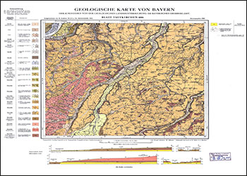 Produktbild 1 für den Artikel: Historische Geologische Karte 1:25 000 7840 Taufkirchen (alte Nummer 699)