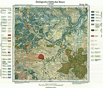 Produktbild 1 für den Artikel: Geologica Bavarica mit Geologischer Sonderkarte Band 3: Geologische Untersuchungen im Ries. Das Gebiet des Blattes Otting.