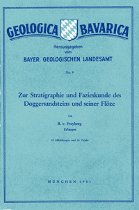 Produktbild 1 für den Artikel: Geologica Bavarica Band 9: Zur Stratigraphie und Fazieskunde des Doggersandsteins und seiner Flöze.