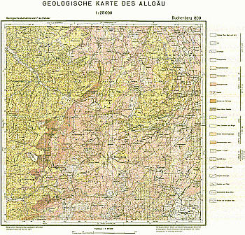 Produktbild 1 für den Artikel: Geologica Bavarica mit Geologischer Sonderkarte Band 13: Die geologischen Verhältnisse des Blattes Buchenberg (Bayerisches Allgäu).