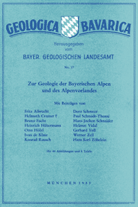 Produktbild 1 für den Artikel: Geologica Bavarica Band 17: Zur Geologie der Bayerischen Alpen und des Alpenvorlandes.