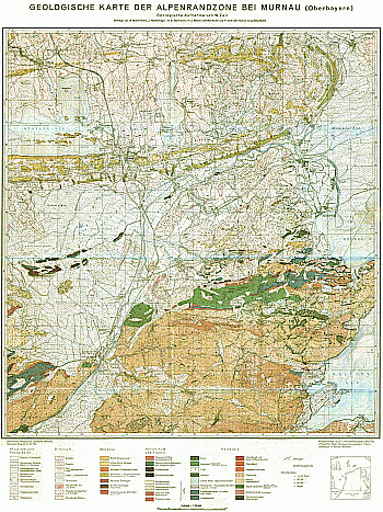 Produktbild 1 für den Artikel: Geologica Bavarica mit Geologischer Sonderkarte Band 20: Geologie der Alpenrandzone bei Murnau in Oberbayern.