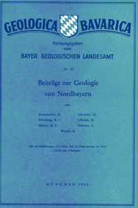 Produktbild 1 für den Artikel: Geologica Bavarica Band 25: Geologie von Nordbayern.