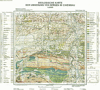 Produktbild 1 für den Artikel: Geologica Bavarica mit Geologischer Sonderkarte Band 26: Geologie des Blattes Bergen.