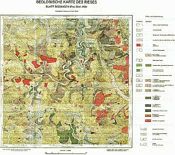 Produktbild 1 für den Artikel: Geologica Bavarica mit Geologischer Sonderkarte Band 31: Geologische Untersuchungen im Ries. Das Gebiet des Blattes Bissingen.