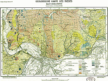 Produktbild 1 für den Artikel: Geologica Bavarica mit Geologischer Sonderkarte Band 47: Geologische Untersuchungen im Ries. Das Gebiet der Blätter Donauwörth und Genderkingen.