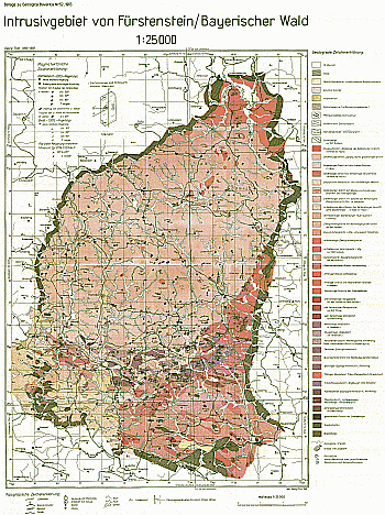 Produktbild 1 für den Artikel: Geologica Bavarica mit Geologischer Sonderkarte Band 52: Das Intrusivgebiet von Fürstenstein (Bayerischer Wald).