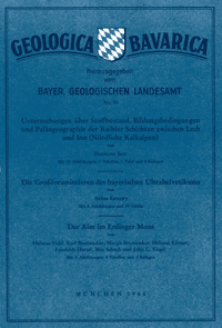 Produktbild 1 für den Artikel: Geologica Bavarica Band 56: Untersuchungen über Stoffbestand, Bildungsbedingungen und Paläogeographie der Raibler Schichten zwischen Lech und Inn (Nördliche Kalkalpen). Die Großforaminiferen des bayerischen Ultrahelvetikums. Der Alm im Erdi