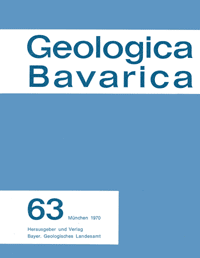 Produktbild 1 für den Artikel: Geologica Bavarica Band 63: Zur Geologie des südlichen Bayern.