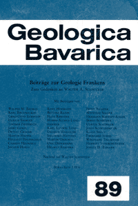 Produktbild 1 für den Artikel: Geologica Bavarica Band 89: Beiträge zur Geologie Frankens.