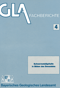 Produktbild 1 für den Artikel: Fachbericht Band 4: Schwermetallgehalte in Böden des Donautales.