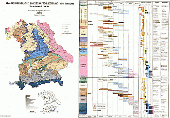 Produktbild 1 für den Artikel: Fachbericht mit Übersichtskarte Band 5: Standortkundliche Landschaftsgliederung von Bayern. Abhängigkeitsbeziehungen der Bodennutzung (a). Bereiche natürlicher Spurenmetallgehalte in den häufigsten Böden Bayerns (b).