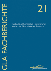 Produktbild 1 für den Artikel: Fachbericht Band 21: Hydrogeochemische Hintergrundwerte der Grundwässer Bayerns