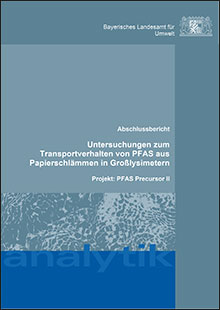 Untersuchungen zum Transportverhalten von PFAS aus Papierschlämmen in Großlysimetern - Projekt: PFAS Precursor II