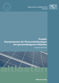 Detailansicht zu Projekt: Standortsuche für Photovoltaikanlagen bei gemeindeeigenen Altlasten - Ergebnisbericht