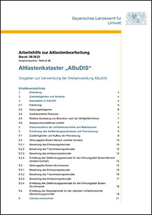 Arbeitshilfe zur Altlastenbearbeitung: Altlastenkataster ABuDIS - Vorgaben zur Verwendung der Webanwendung ABuDIS