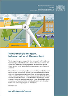 Windenergieanlagen, Infraschall und Gesundheit