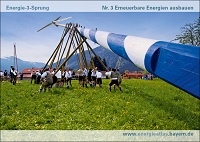 Detailansicht zu Postkarte zum Energie-3-Sprung - Maibaum