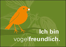 Vogelfreundlicher Garten - Postkarte