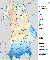 Detailansicht zu Mittlerer jährlicher Niederschlag in Bayern, Periode 1971- 2000 - Karten zur Wasserwirtschaft 1 : 1 250 000