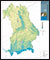 Detailansicht zu Mittlere jährliche Grundwasserneubildung in Bayern 1981-2010 - Karten zur Wasserwirtschaft 1 : 500 000
