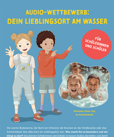 Detailansicht zu Poster (DIN A3) zum Audiowettbewerb der Kinderheftreihe "Lara und Ben"